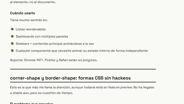 CSS en 2026: las tres features de Chrome que eliminan JavaScript que llevas años escribiendo