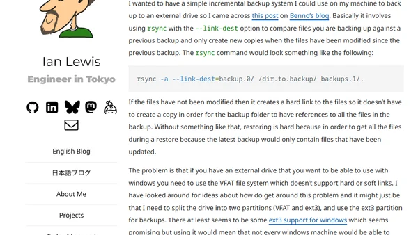 Backup with rsync