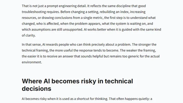 Using AI in SQL Server Work Without Handing Over Responsibility