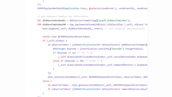 Adding Keyboard Shortcuts To UIAlertView