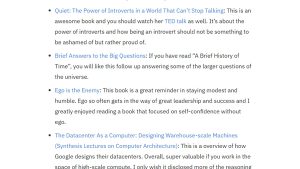 Books I Recommend