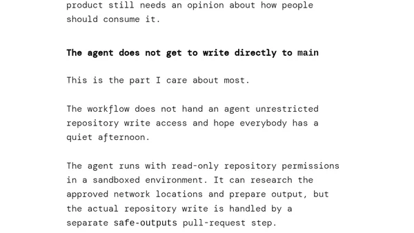 I built a weekly AI news digest with GitHub Agentic Workflows. Here is how it works.