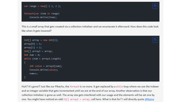 C# Lowering