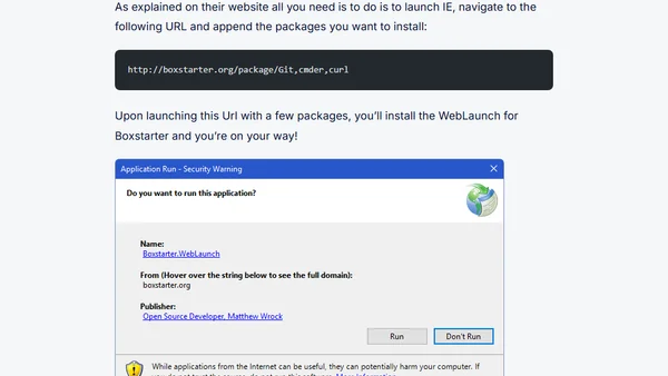 Automating Software Installations with Boxstarter and Chocolatey