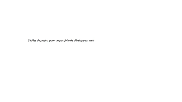 Portfolio : Guide complet (+ exemples)