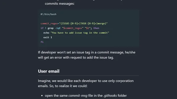 «Rule your commits» © Git Hook