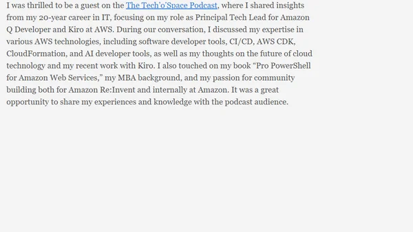 The Tech'o'Space Podcast