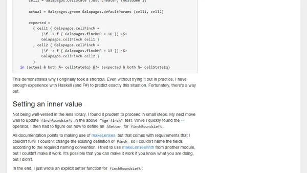 Simplifying assertions with lenses