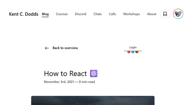 How to React ⚛️