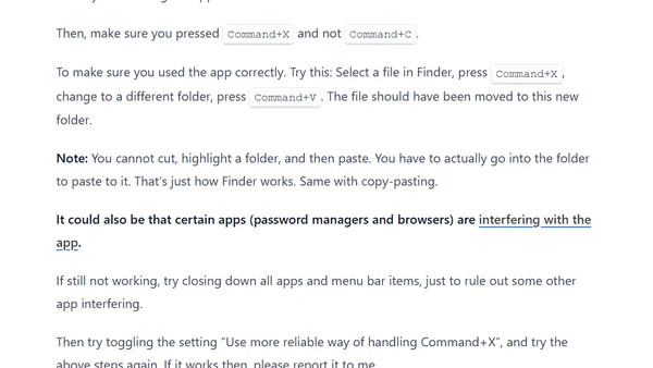 New App: Command X