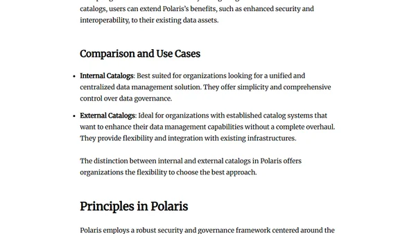Understanding the Polaris Iceberg Catalog and Its Architecture