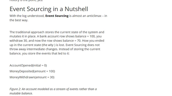 Distributed Log at the Heart of Modern Architectures