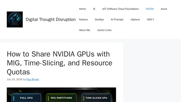 How to Share NVIDIA GPUs with MIG, Time-Slicing, and Resource Quotas