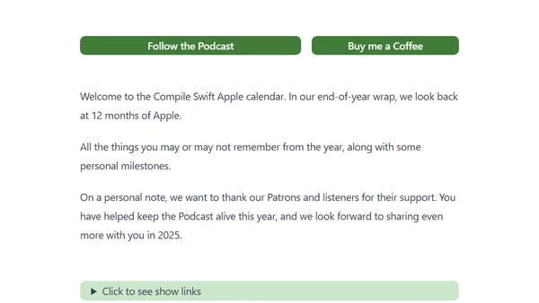 12 months of Apple