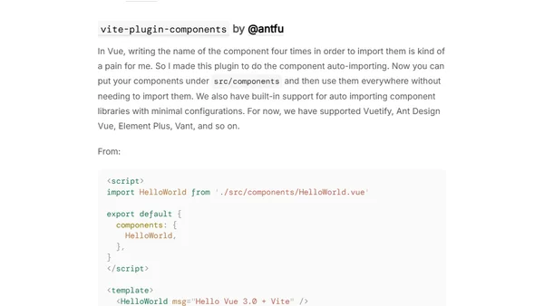 Develop with Vite