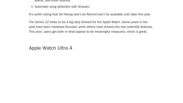 Apple Watch Series 12 and Apple Watch Ultra 4: The MacStories Overview