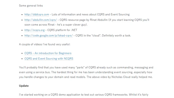 CQRS Resources