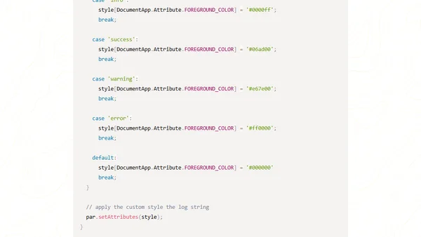 Custom Log Monitoring service using Google Apps Script