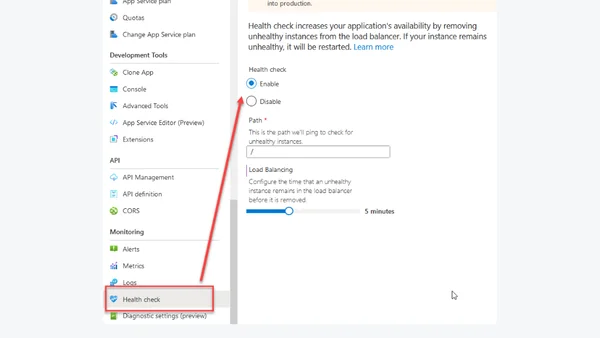Azure App Service tips: Enable the Health-Check capabilities