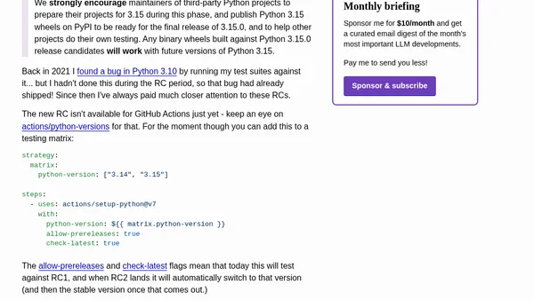 Python 3.15.0 candidate 2 is here!