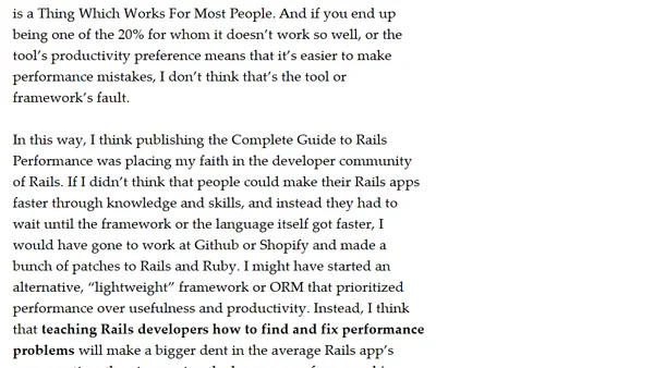 The Complete Guide to Rails Performance, Version 2