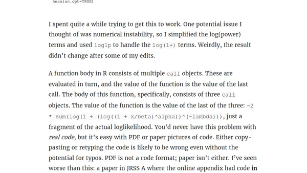Pictures of code are not code