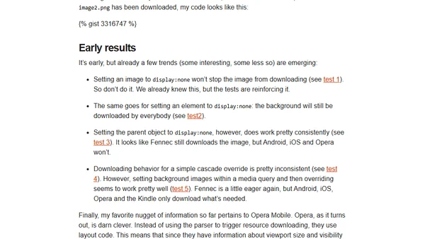 Media Query & Asset Downloading Tests