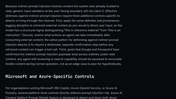 Best Practices to Prevent Prompt Injection Attacks