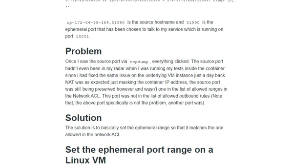 AWS Network ACLs and ephemeral port ranges