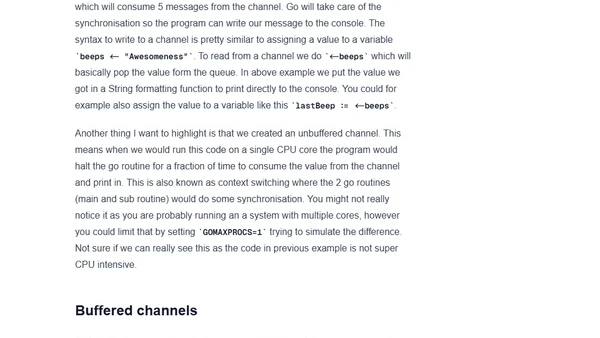 Concurrency in Go