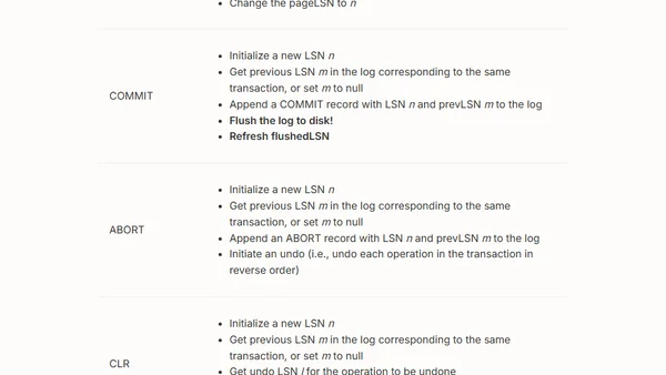 Notes on ARIES: A Transaction Recovery Method Supporting Fine-Granularity Locking and Partial Rollbacks Using Write-Ahead Logging