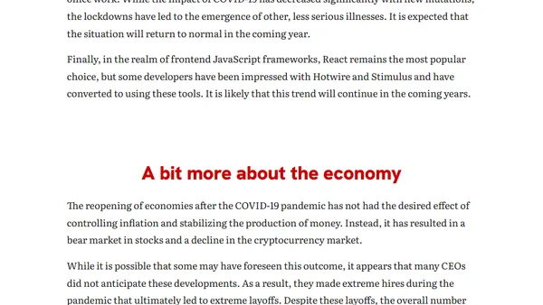 Results from predictions of 2022