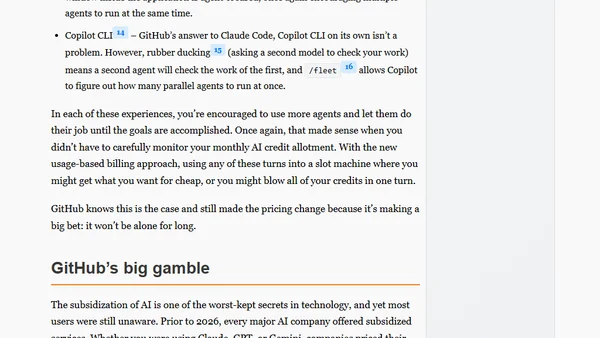 GitHub Copilot's pricing gamble