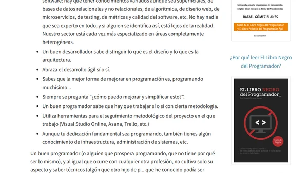 Consejos para un desarrollador que empieza