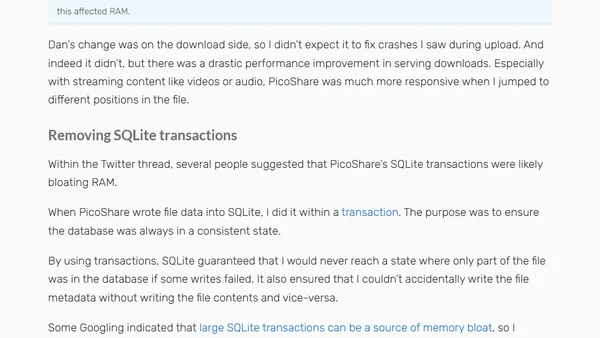 Fixing Memory Exhaustion Bugs in My Golang Web App