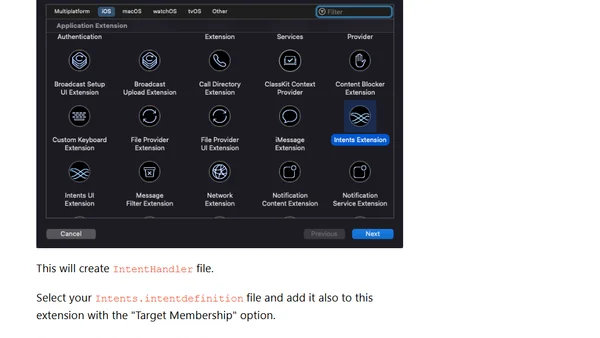 Creating basic configurable Siri Shortcut