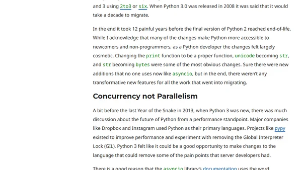 Python Servers in the Year of the Snake: 2025