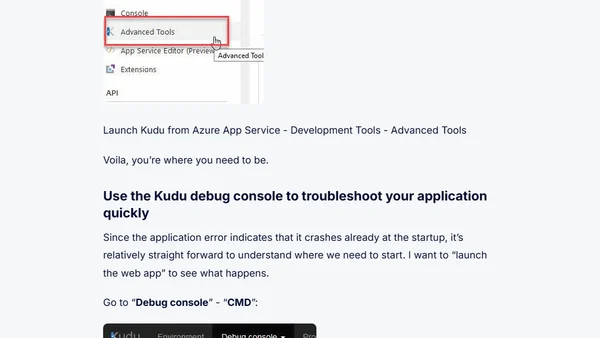 Solving ASP.NET Core running on Azure App Service causing 500.30 ANCM In-Process Start Failure
