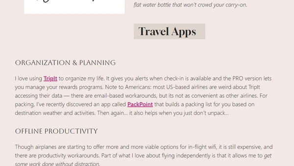 Tech Conference Travel Tips