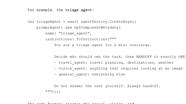 Building Multi-Agent Workflows in .NET with AgentFactory and Handoff