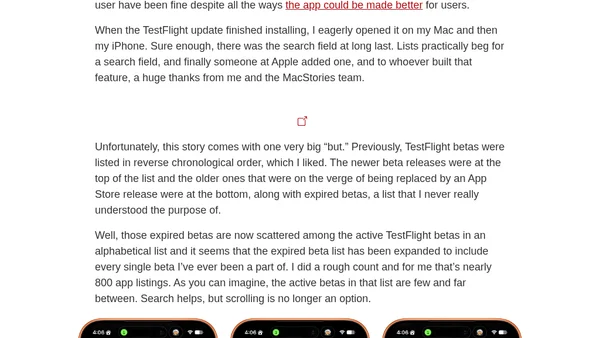 TestFlight: One Step Forward, Two Steps Back