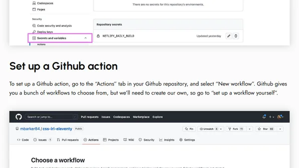 Scheduling Netlify Deployments with Github Actions
