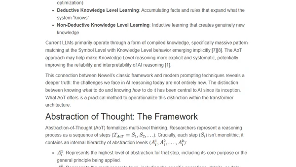 Abstraction of Thought Makes AI Better Reasoners