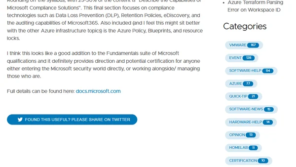 Microsoft Security Fundamentals Certification