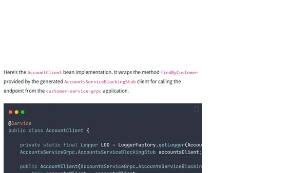 gRPC in Spring Boot