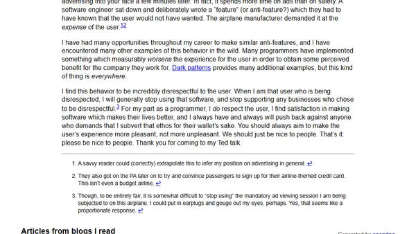 I try not to make unlikable software (and features)