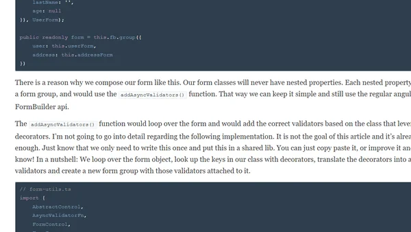 Complex Angular forms with validation