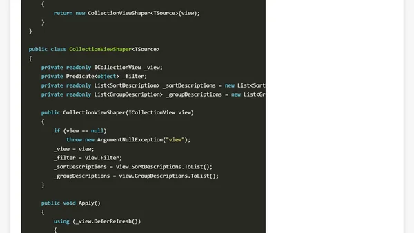 [WPF] Using Linq to shape data in a CollectionView
