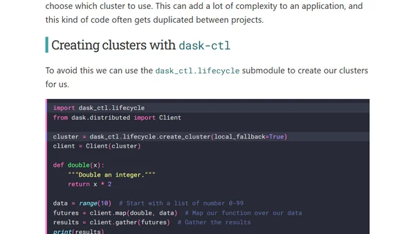 Running Dask workloads on multiple cluster backends with zero code changes using dask-ctl