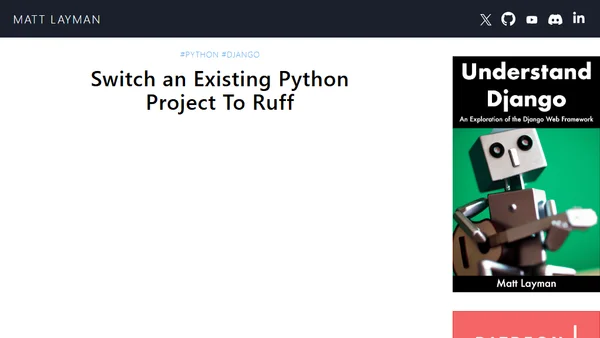 Switch an Existing Python Project To Ruff